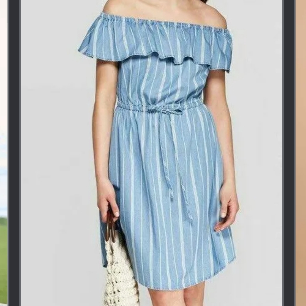 PLUS Chambray, Striped UNIVERSAL THREAD Dress